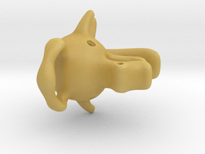 Dragoelephant Figurine in Tan Fine Detail Plastic