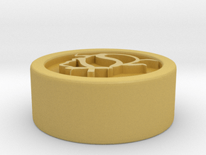 Circle Token - 0.5" Entangled in Tan Fine Detail Plastic