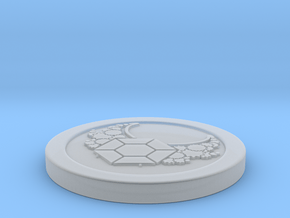 Circle Token - 2" Lawful in Clear Ultra Fine Detail Plastic