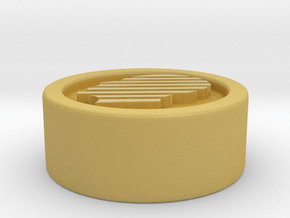 Circle 0.5" Invisible in Tan Fine Detail Plastic