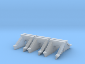 3 Foot Concrete Culvert HO Scale X 6 in Clear Ultra Fine Detail Plastic