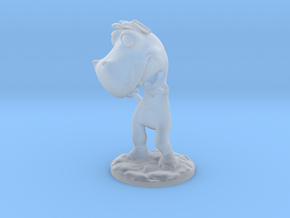 Poor T-Rex Lady miniature statue in Clear Ultra Fine Detail Plastic