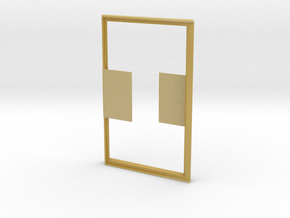 Simple Card Holder in Tan Fine Detail Plastic