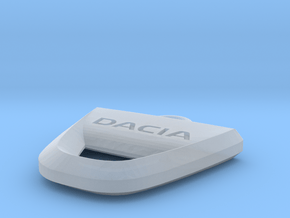 Dacia Keychain in Clear Ultra Fine Detail Plastic