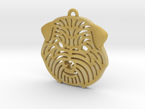 Cute pet pendant. in Tan Fine Detail Plastic