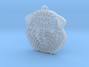 Cute pet pendant. in Clear Ultra Fine Detail Plastic