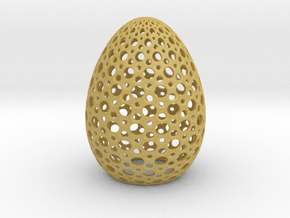Egg Round1 in Tan Fine Detail Plastic