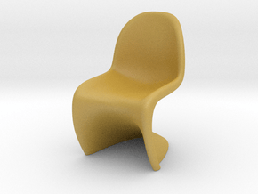 Panton Chair Scale 1/10 (10%) in Tan Fine Detail Plastic