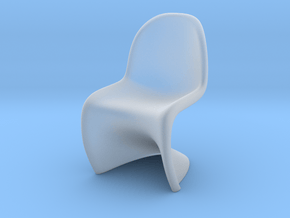Panton Chair Scale 1/10 (10%) in Clear Ultra Fine Detail Plastic
