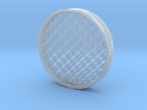 Diamond-structure coaster in Clear Ultra Fine Detail Plastic