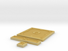 SciFi Tile 02 - Standard plate in Tan Fine Detail Plastic