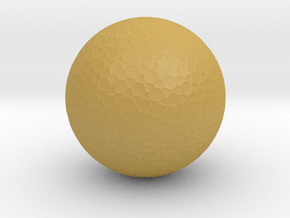 Golf Ball in Tan Fine Detail Plastic