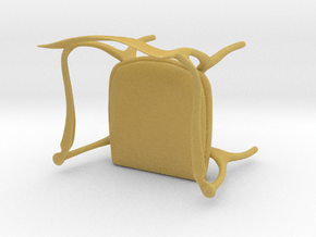 Fluffy Chair in Tan Fine Detail Plastic