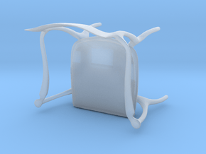 Fluffy Chair in Clear Ultra Fine Detail Plastic