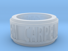 Carpe Noctem 2 Ring Size 7.5 in Clear Ultra Fine Detail Plastic
