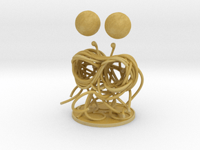 Flying Spaghetti Monster miniature in Tan Fine Detail Plastic