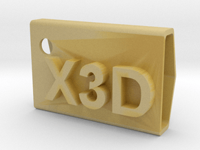 StampX3D in Tan Fine Detail Plastic