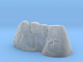 Mount Rushmore 3D print in Clear Ultra Fine Detail Plastic