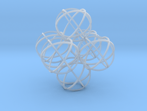 Packed Spheres Octahedron in Clear Ultra Fine Detail Plastic