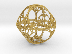 Apollonian Octahedron - Thin in Tan Fine Detail Plastic