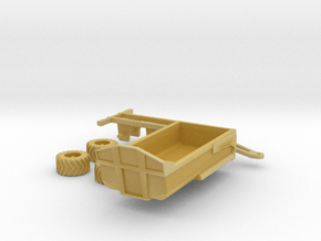 1:160/N-Scale Tipping Trailer in Tan Fine Detail Plastic