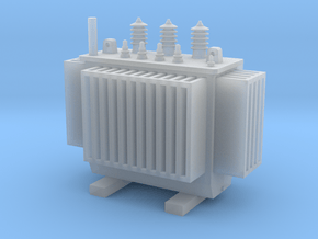 Electric Transformer  TT Scale 1:120 in Clear Ultra Fine Detail Plastic