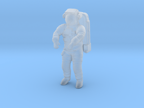 NASA Astronaut with space shuttle EMU suit (1:72) in Clear Ultra Fine Detail Plastic