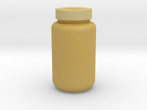 Nutrition Bottle in Tan Fine Detail Plastic