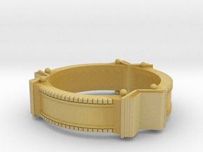 Bookring (size 8.0) in Tan Fine Detail Plastic