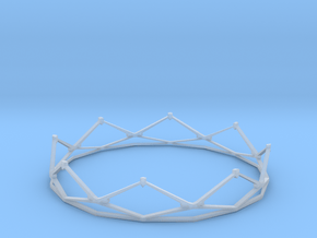 Crown in Clear Ultra Fine Detail Plastic
