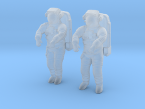 NASA Astronaut EMU (1:48 Double Pack) in Clear Ultra Fine Detail Plastic