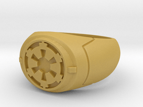 Imperial Signet Ring in Tan Fine Detail Plastic