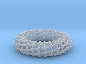 Border Object - Twisted Torus 0 in Clear Ultra Fine Detail Plastic