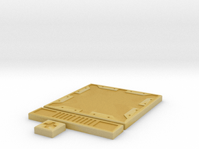 SciFi Tile 01 - Default in Tan Fine Detail Plastic