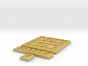 SciFi Tile 04 - Techno plate in Tan Fine Detail Plastic