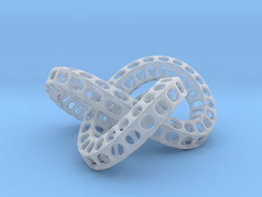 Triple Torus Knot in Clear Ultra Fine Detail Plastic