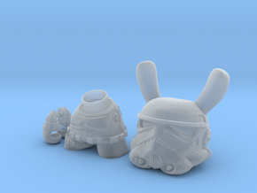 3 inch Trooper bunny  in Clear Ultra Fine Detail Plastic