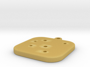 Base for "Keychain Zodiac Lion" (two color) in Tan Fine Detail Plastic