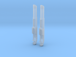MP-10 Smoke Stacks, 1 Pair in Clear Ultra Fine Detail Plastic