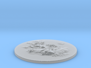 Island Terrain in Clear Ultra Fine Detail Plastic