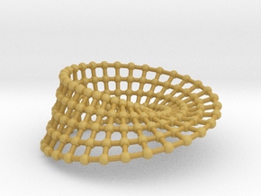 Border Object - Mobius Strip 0 in Tan Fine Detail Plastic