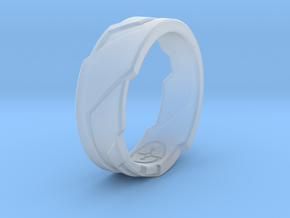 GD Ring (Choose Size Below) in Clear Ultra Fine Detail Plastic