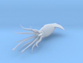 Squid-3D in Clear Ultra Fine Detail Plastic