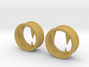 Grandmonther's Teeth 1 inch Tunnel in Tan Fine Detail Plastic