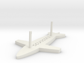 Scubster 1/43th stand  in White Natural Versatile Plastic