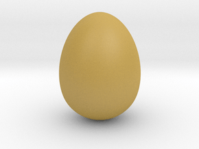 Cow bird egg smooth  in Tan Fine Detail Plastic