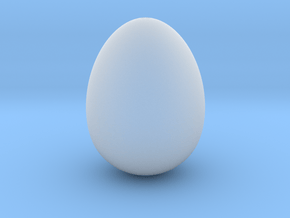 Cow bird egg smooth  in Clear Ultra Fine Detail Plastic