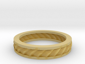GBW2 Lds Wedding Band in Tan Fine Detail Plastic