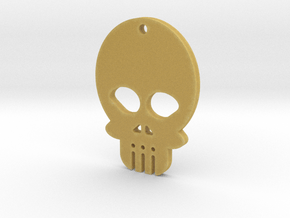 Skull Haenger in Tan Fine Detail Plastic