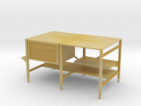 1:24 Welding Table in Tan Fine Detail Plastic